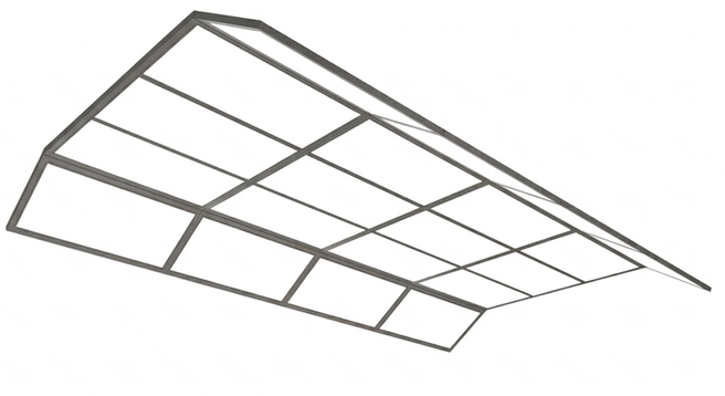 Space capsule grid light