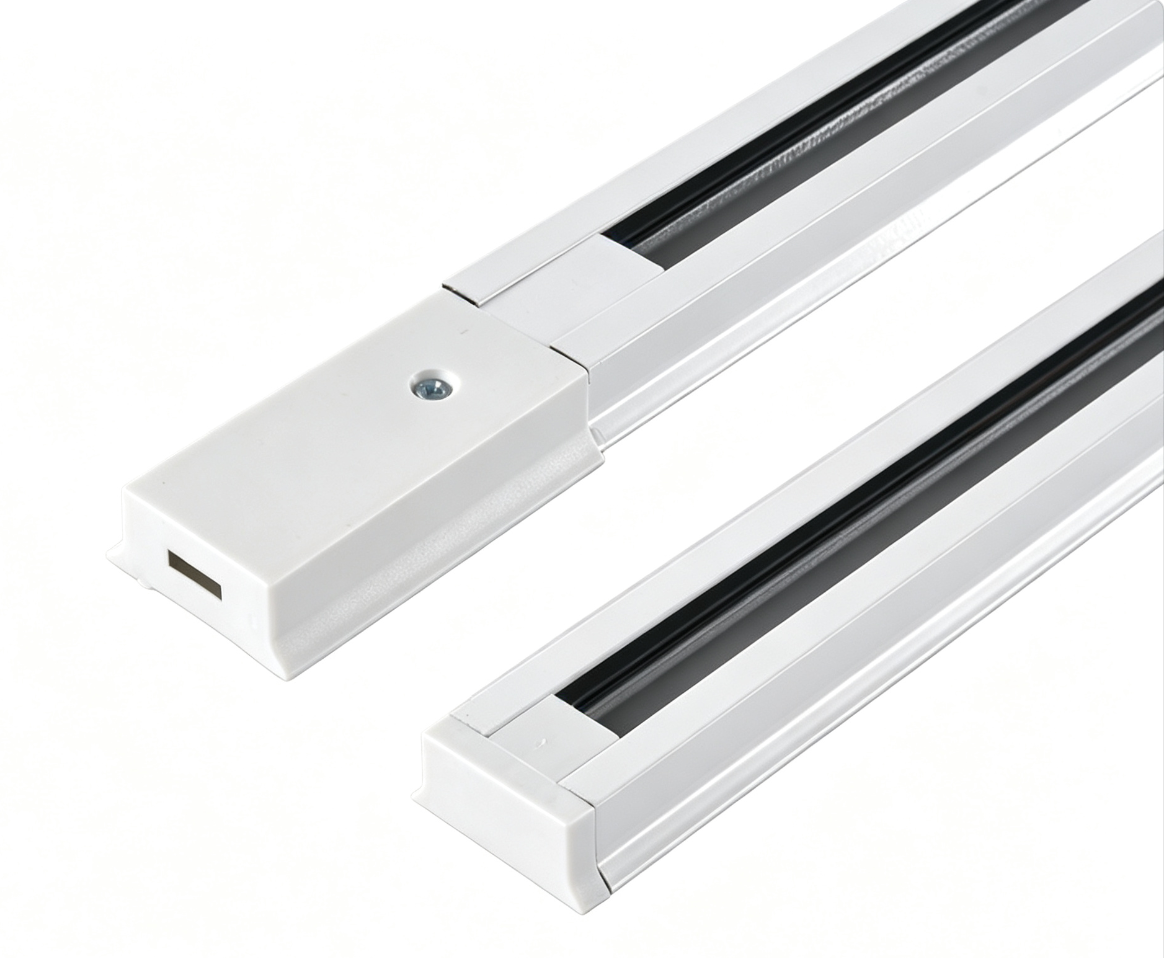 Formed steel lighting track
