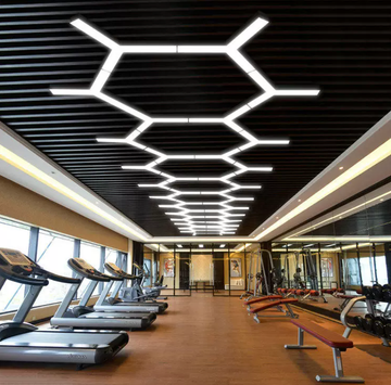 Gym creative lighting