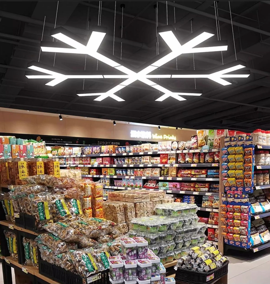 Retail creative shaped lighting scene